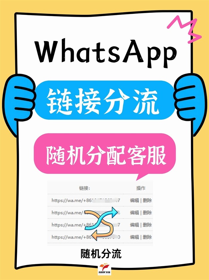 WhatsApp链接分流系统