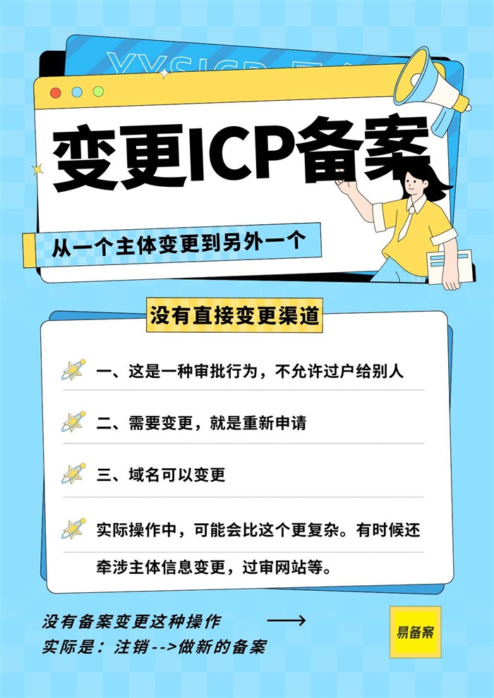 ICP备案变更注意事项