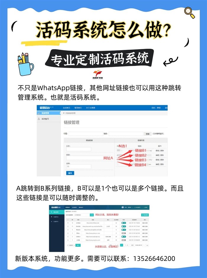 WhatsApp活码系统定制