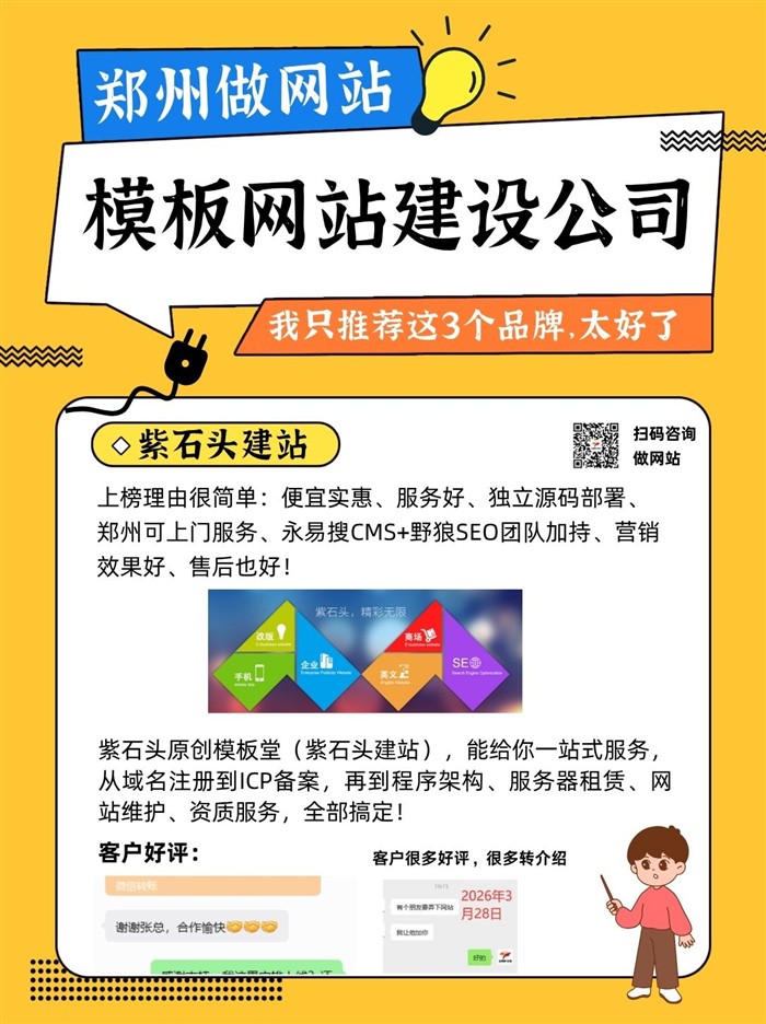郑州模板网站建设公司推荐