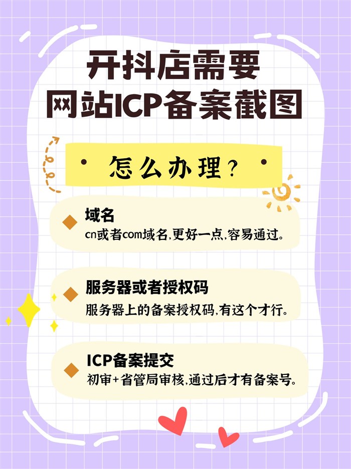 抖店ICP备案流程
