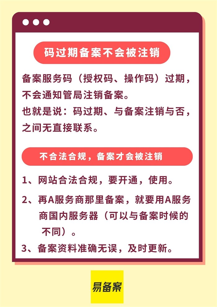 不合法合规备案才会被注销