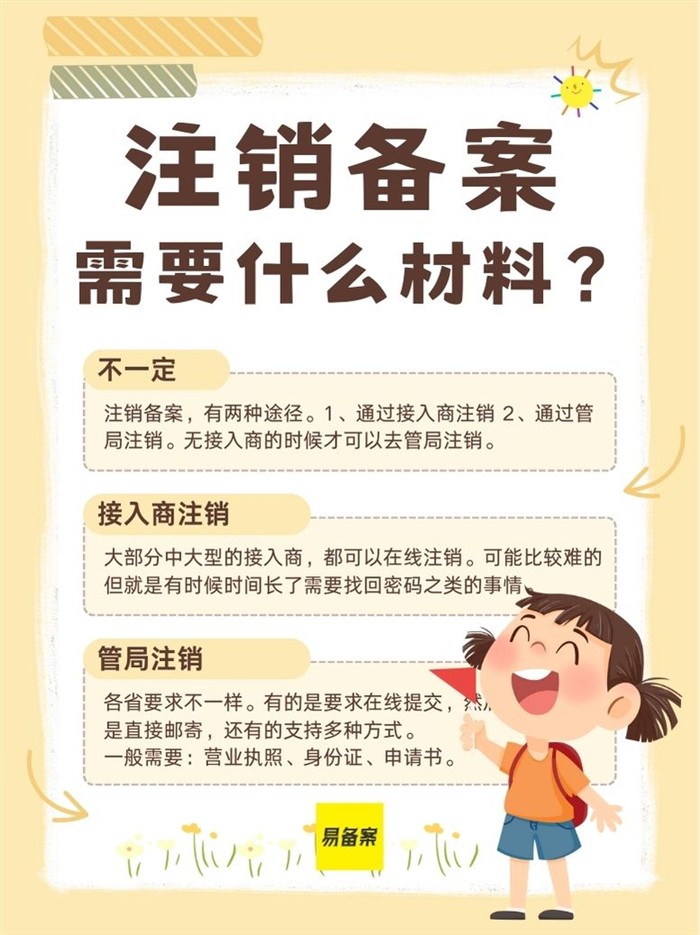 注销备案材料