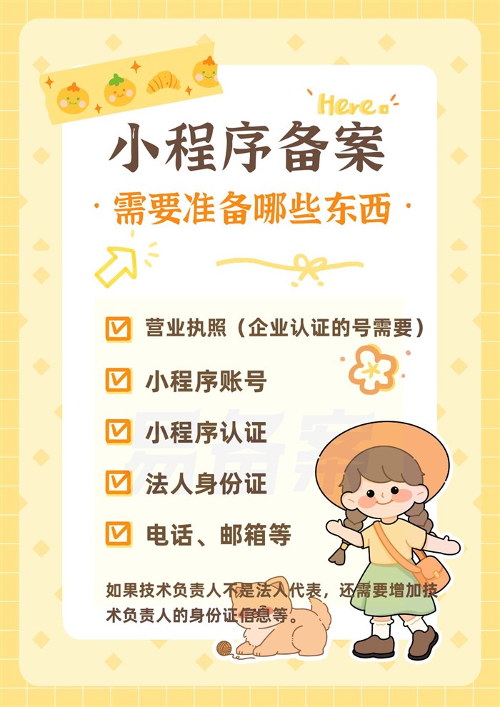 小程序备案材料