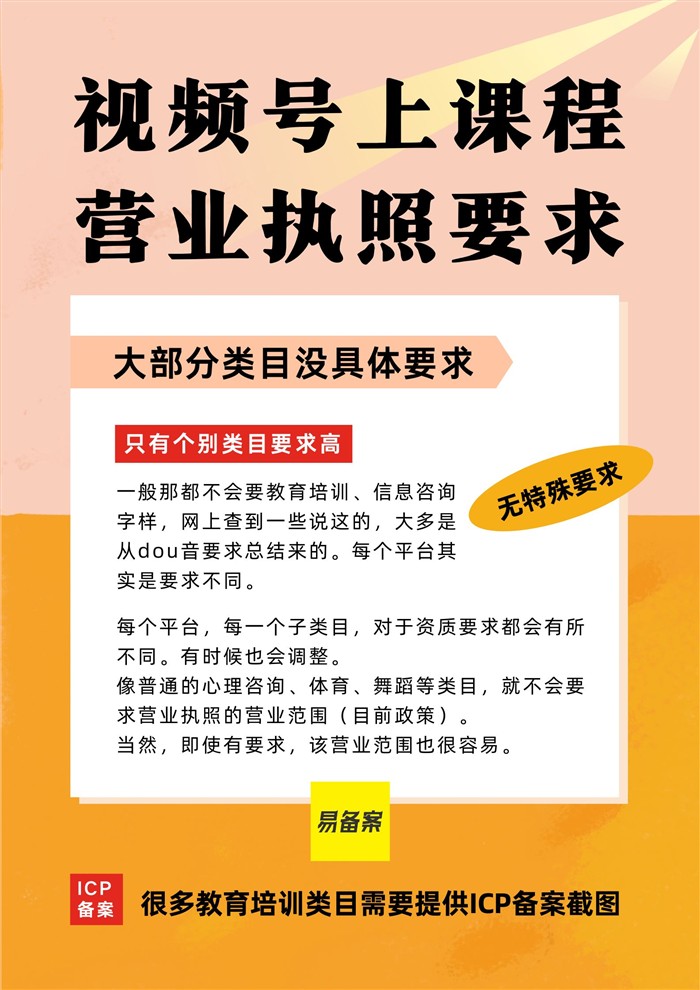 视频号课程要求