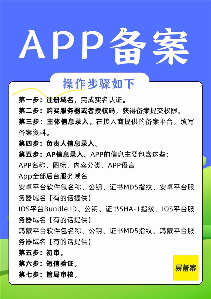 APP备案步骤
