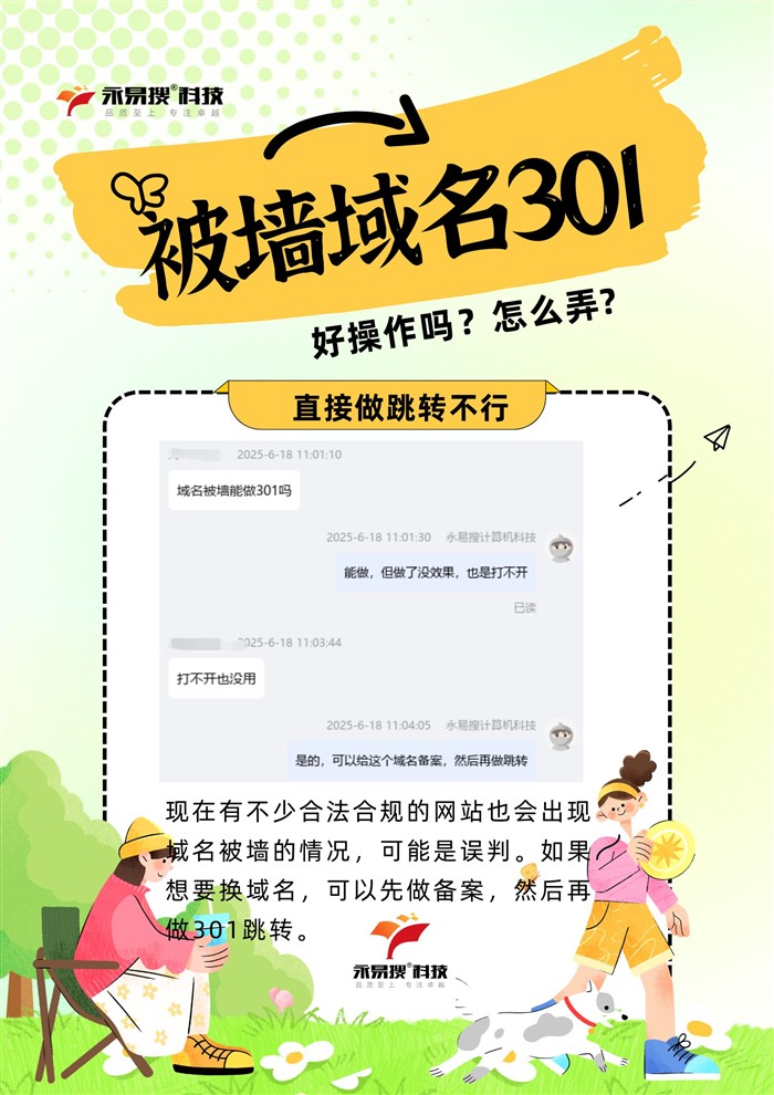 被墙域名301跳转