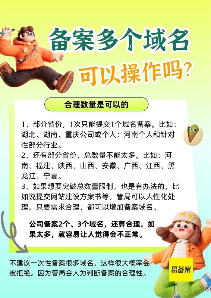 多个域名备案